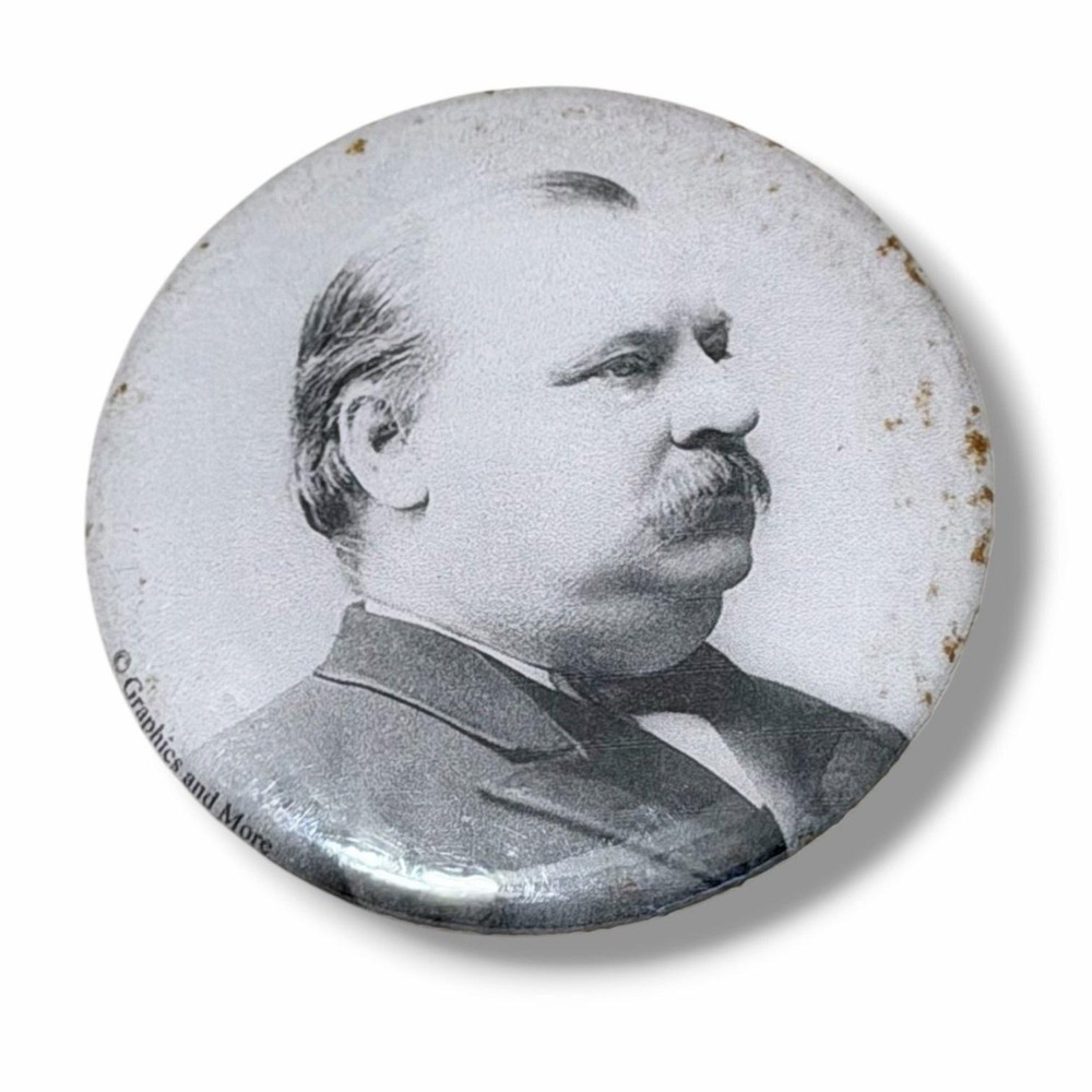 President William Howard Taft Portrait Vintage Repro Pinback Button B81